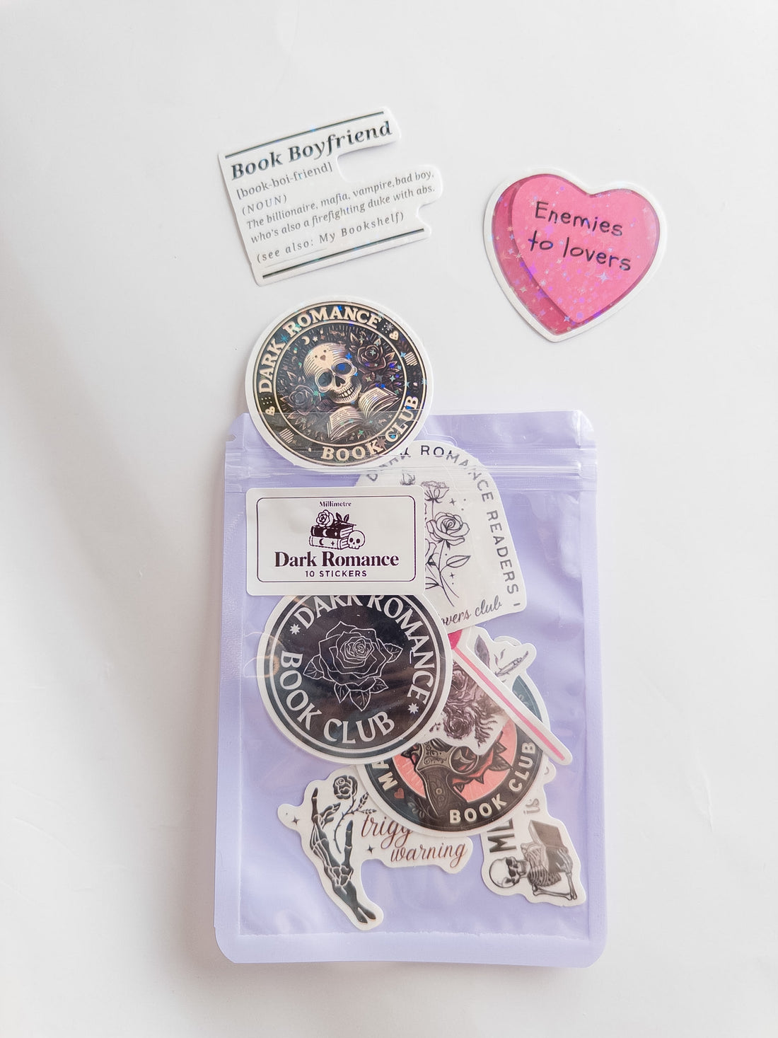 Dark Romance Sticker Pack – 10 Αυτοκόλλητα