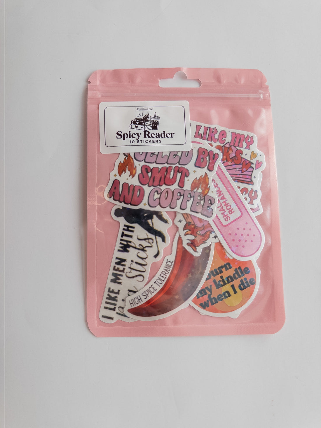 Spicy Reader Sticker Pack – 10 Αυτοκόλλητα