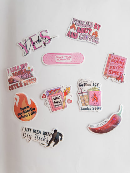 Spicy Reader Sticker Pack – 10 Αυτοκόλλητα