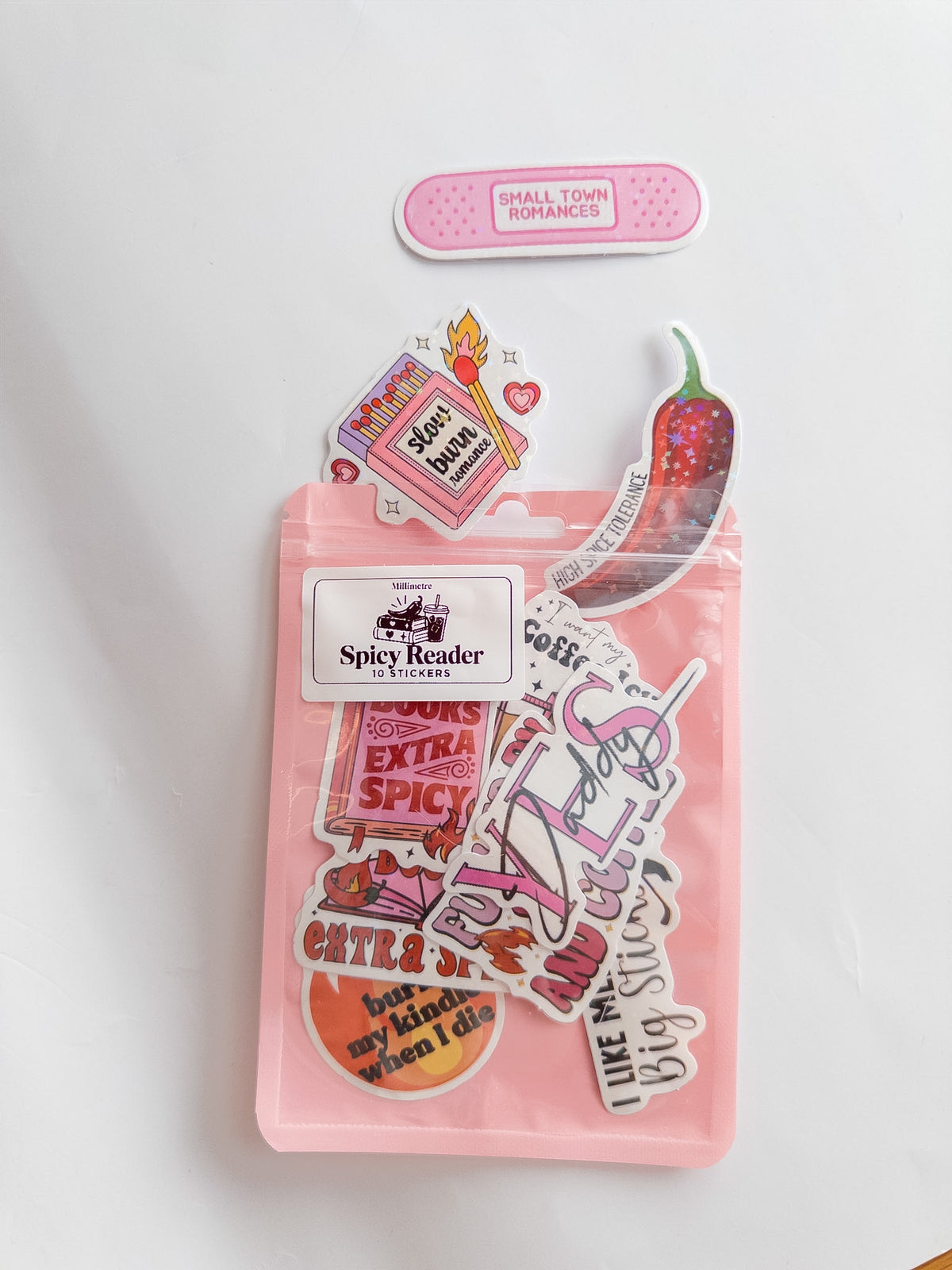 Spicy Reader Sticker Pack – 10 Αυτοκόλλητα