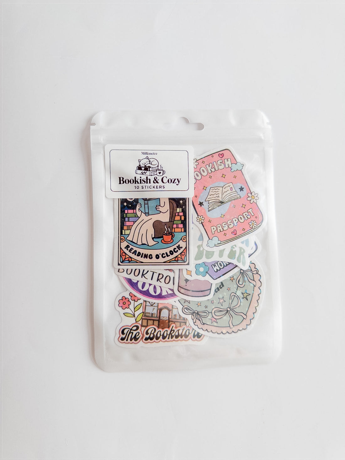 Bookish &amp; Cozy Sticker Pack – 10 Αυτοκόλλητα