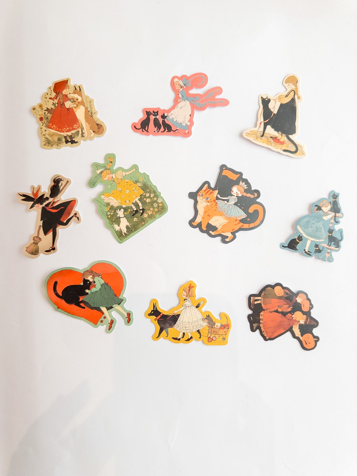 Cats &amp; Witches Sticker Pack – 10 Αυτοκόλλητα