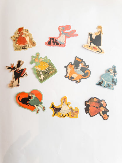 Cats &amp; Witches Sticker Pack – 10 Αυτοκόλλητα