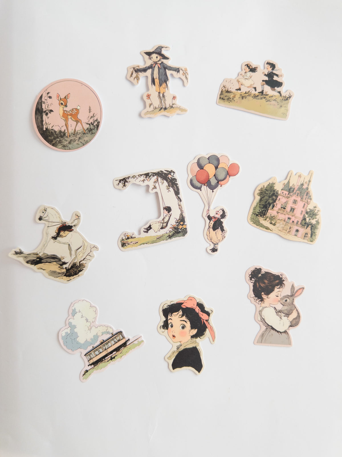 Vintage Storybook Scenes 2 Sticker Pack – 10 Αυτοκόλλητα