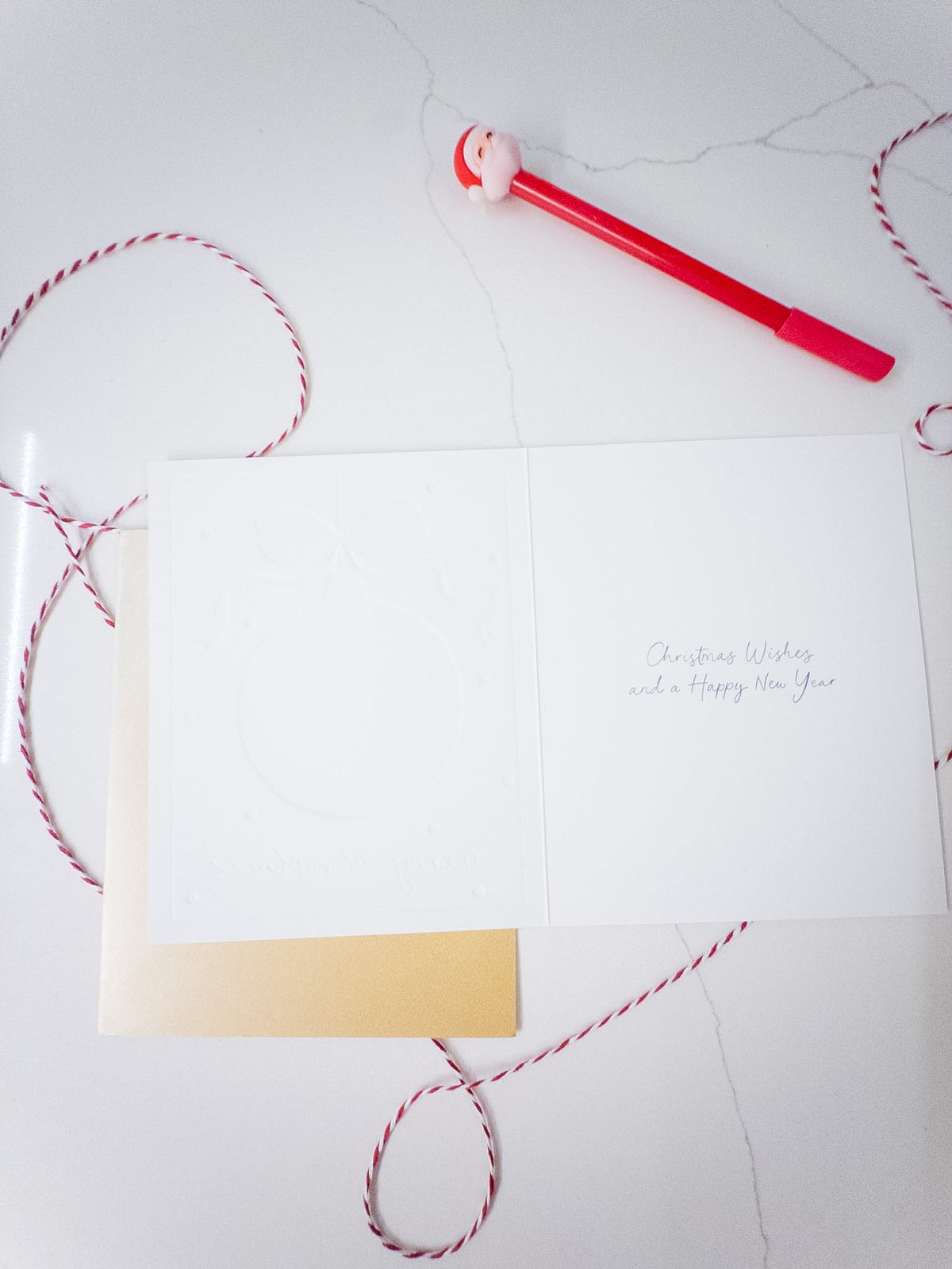 Κάρτα “Lino Ribboned Bauble Christmas”