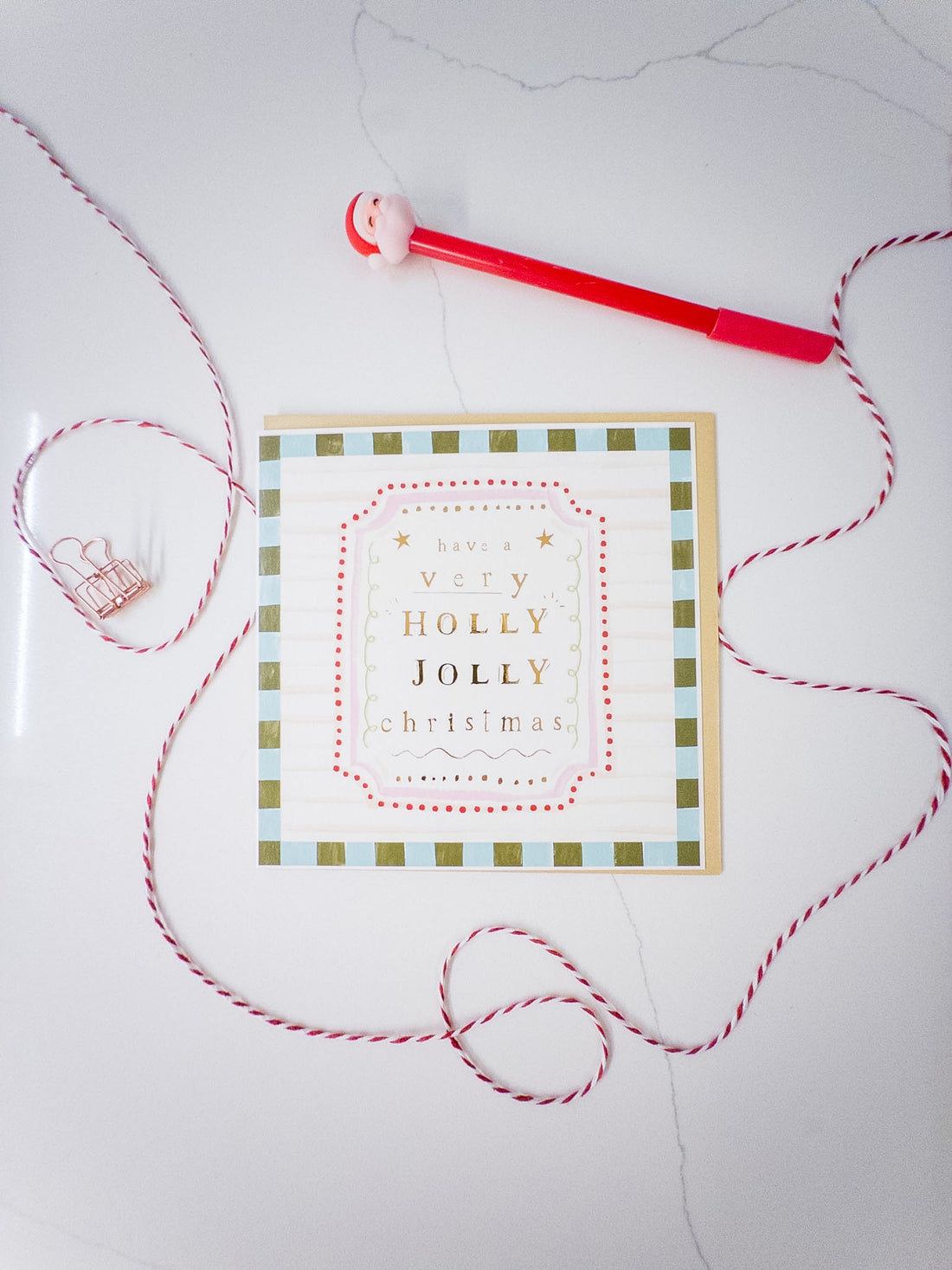 Κάρτα “Playful Holly Christmas”