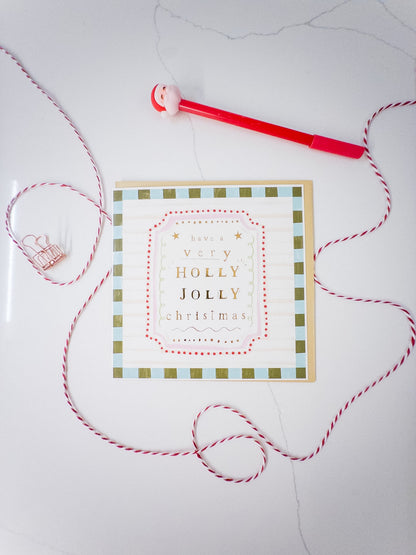 Κάρτα “Playful Holly Christmas”