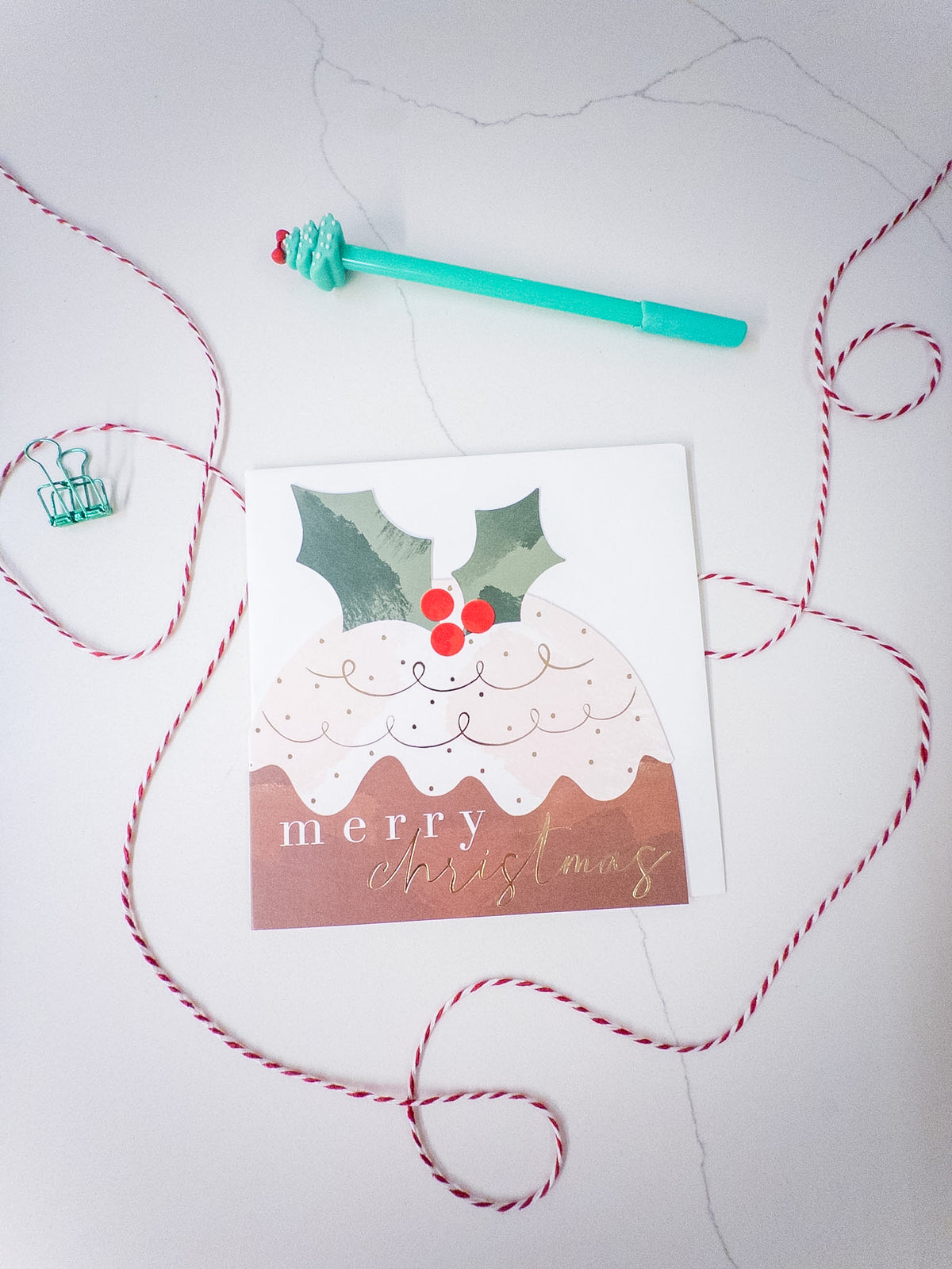 Κάρτα “Cut Out Pud Christmas”