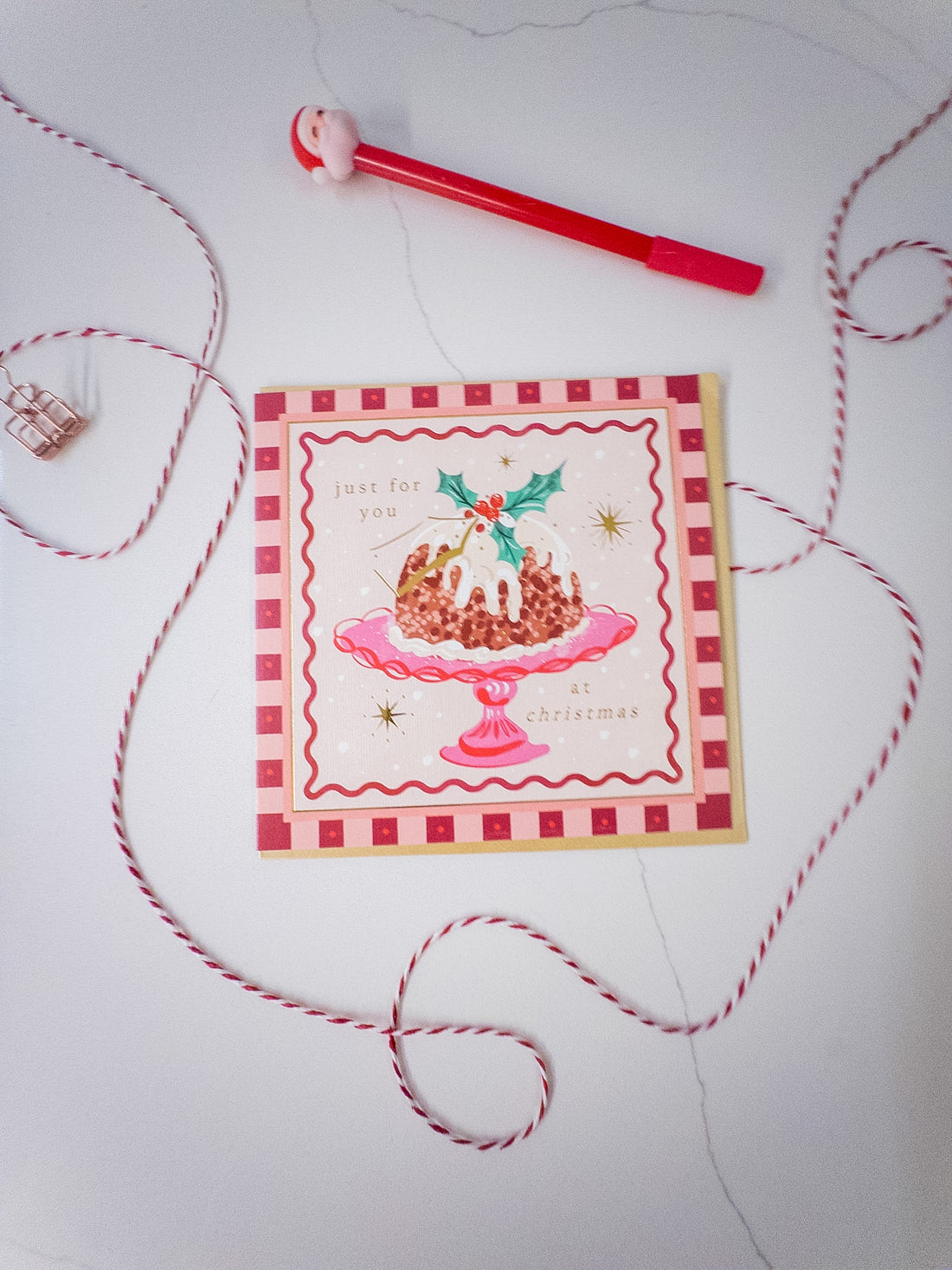 Κάρτα “Vintage Pudding Christmas”
