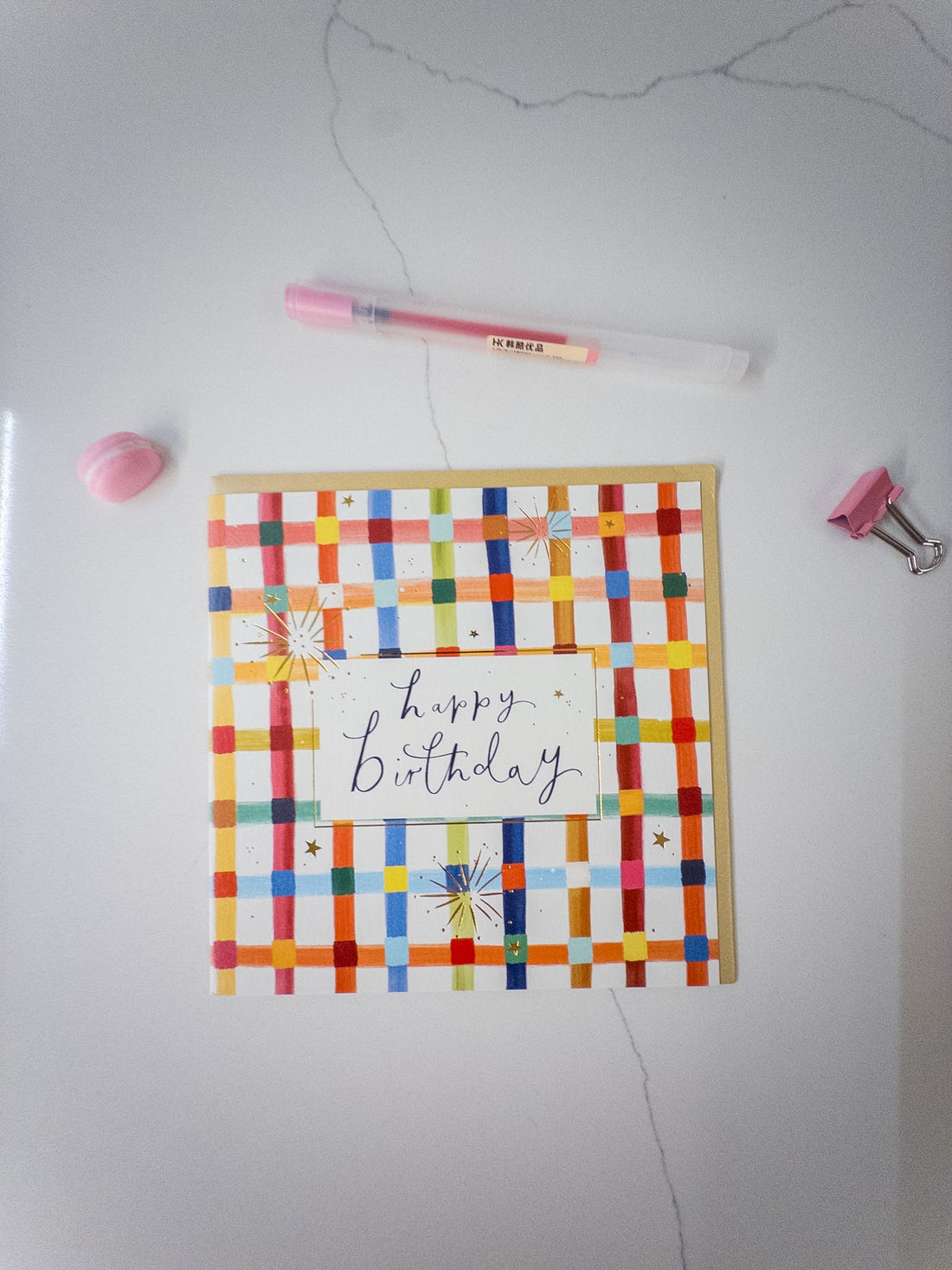 Κάρτα “Checkered Birthday”