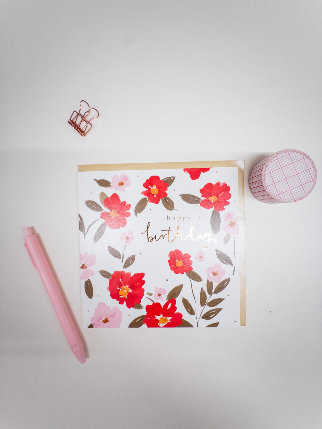 Κάρτα “Red Flowers Birthday”