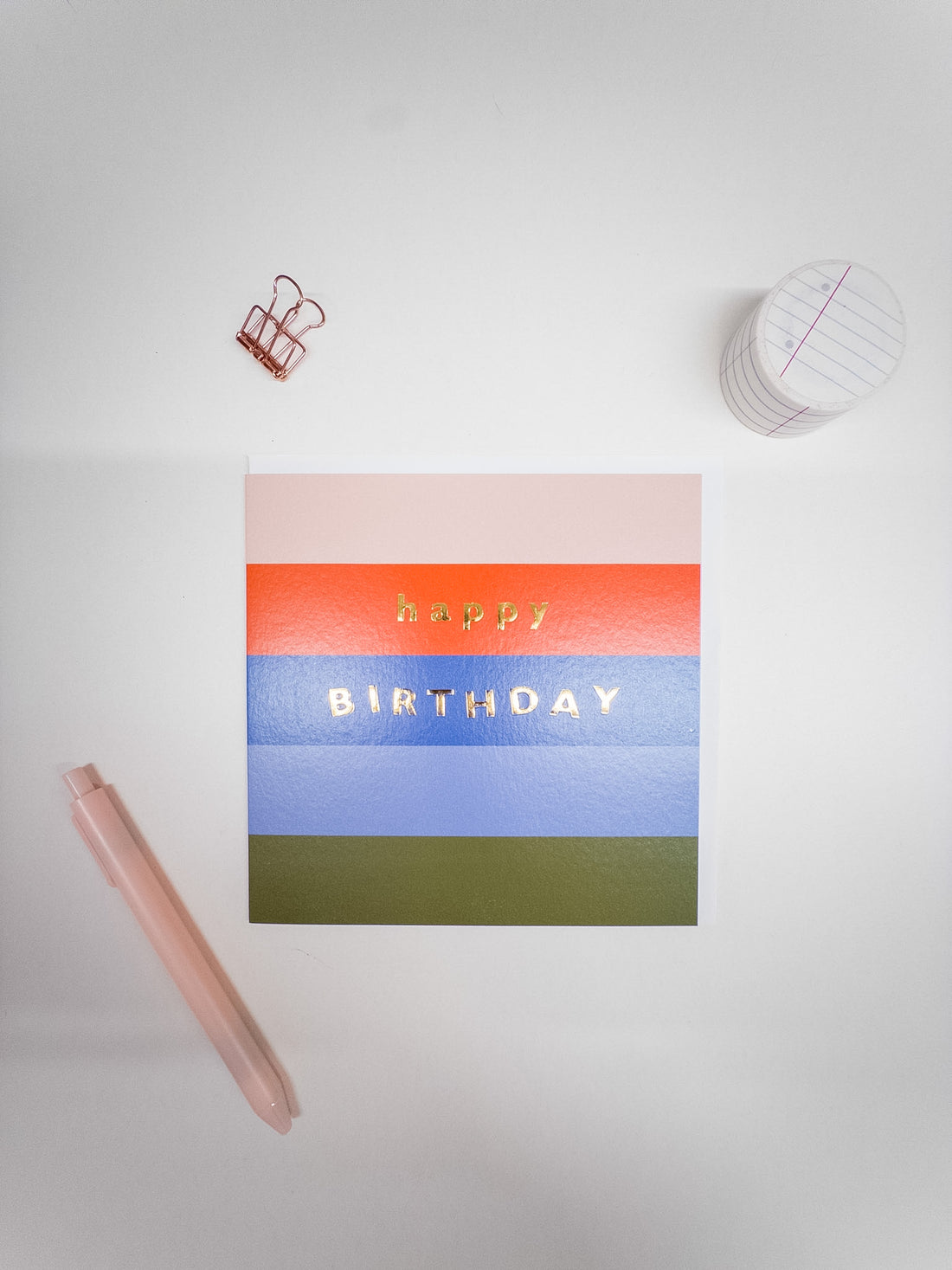 Κάρτα “Happy Birthday Striped”