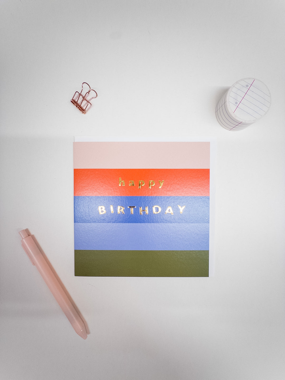 Κάρτα “Happy Birthday Striped”