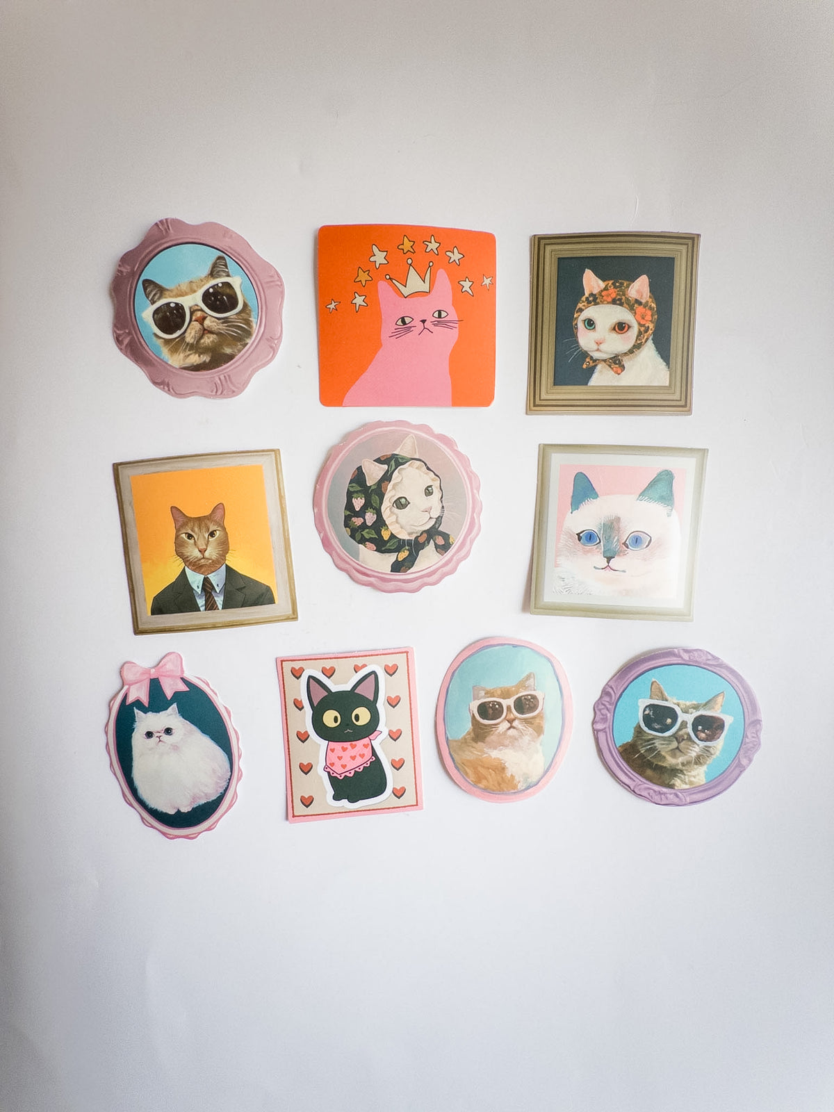 Fancy Felines Sticker Pack – 10 Αυτοκόλλητα