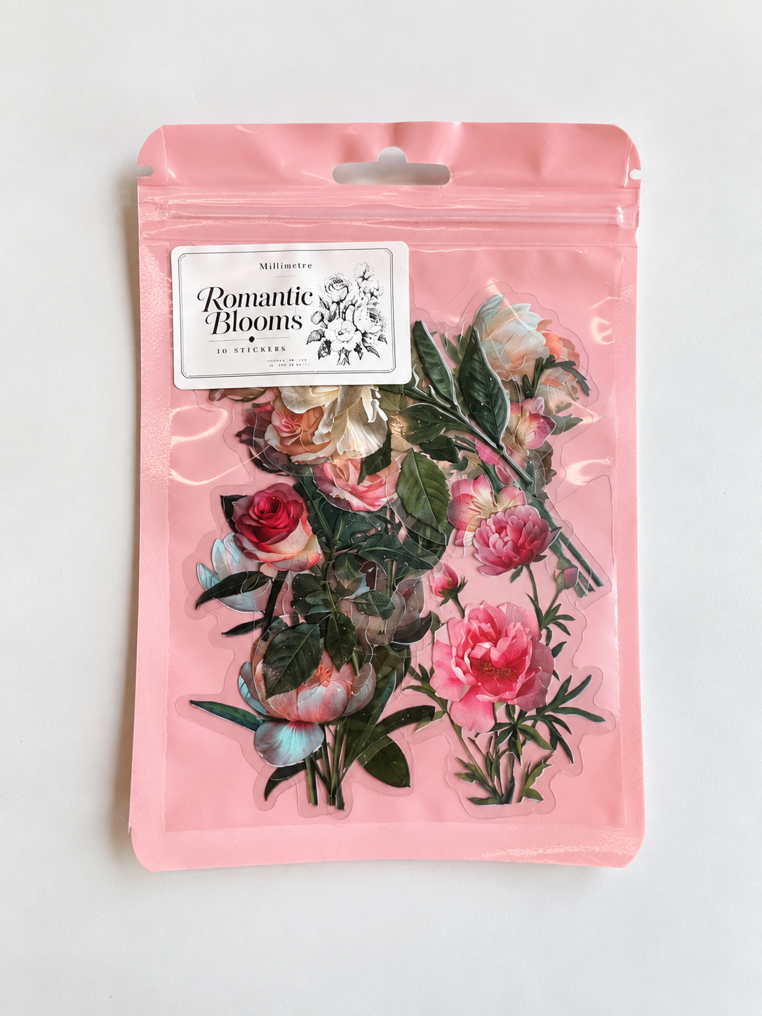 Romantic Blooms Sticker Pack – 10 Αυτοκόλλητα