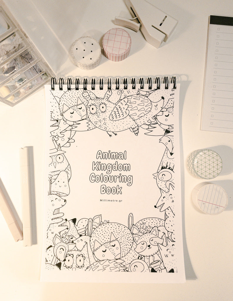 Βιβλίο ζωγραφικής Animal Kingdom