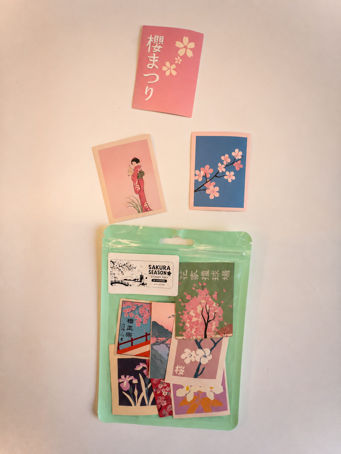Sakura Season Sticker Pack – 10 Αυτοκόλλητα