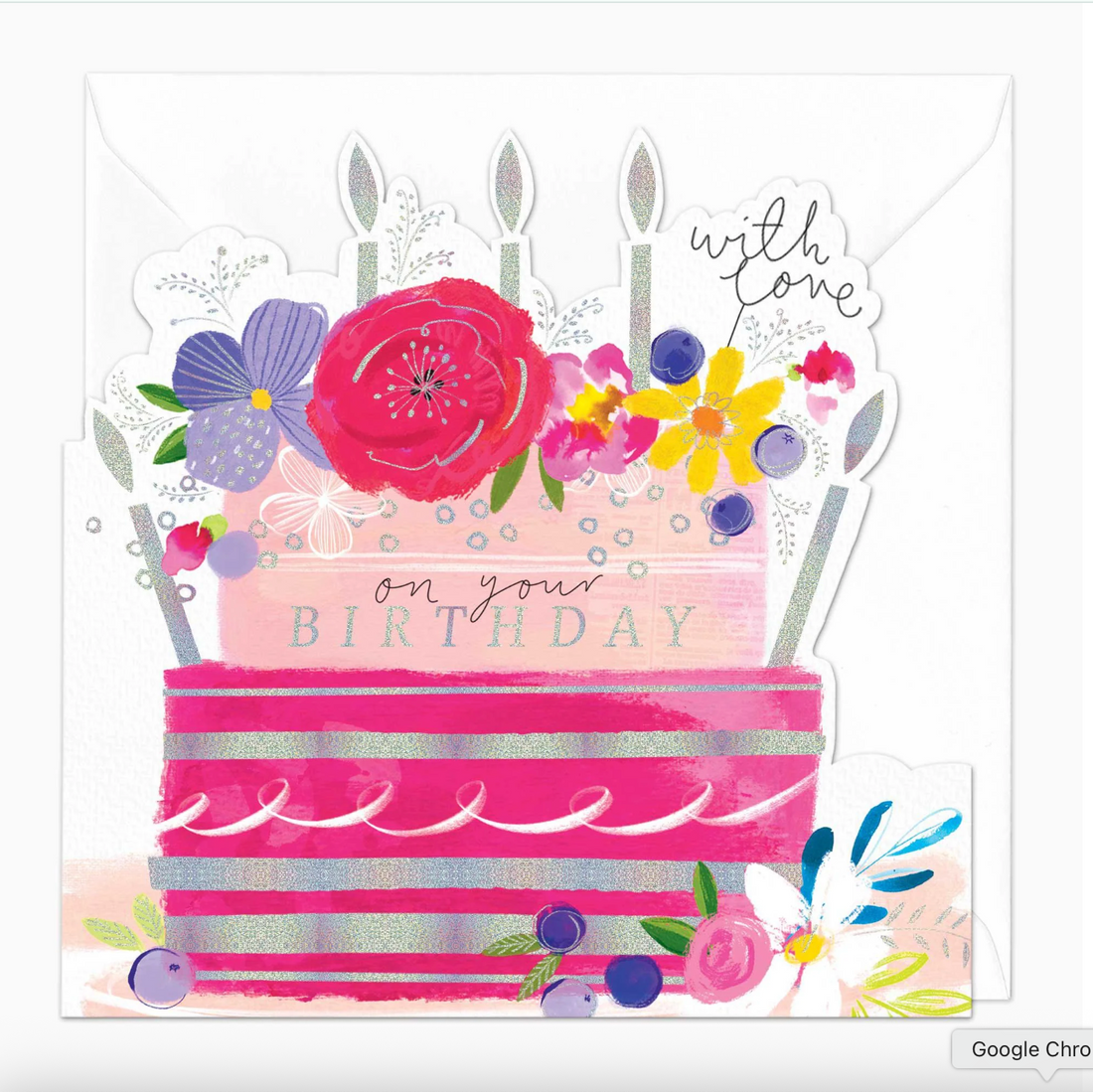 Κάρτα “Sparkly Cake Birthday"