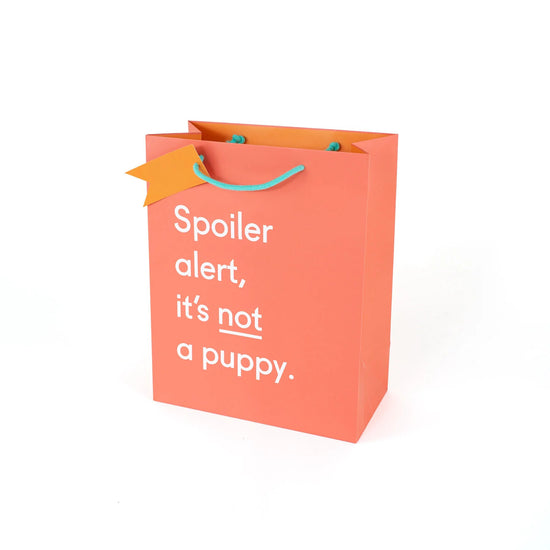 Spoiler Alert it's not a Puppy gift bag