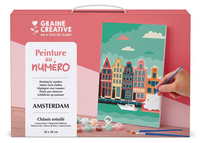 Σετ DIY Ζωγραφικής με Αριθμούς "Amsterdam" 20×30 cm