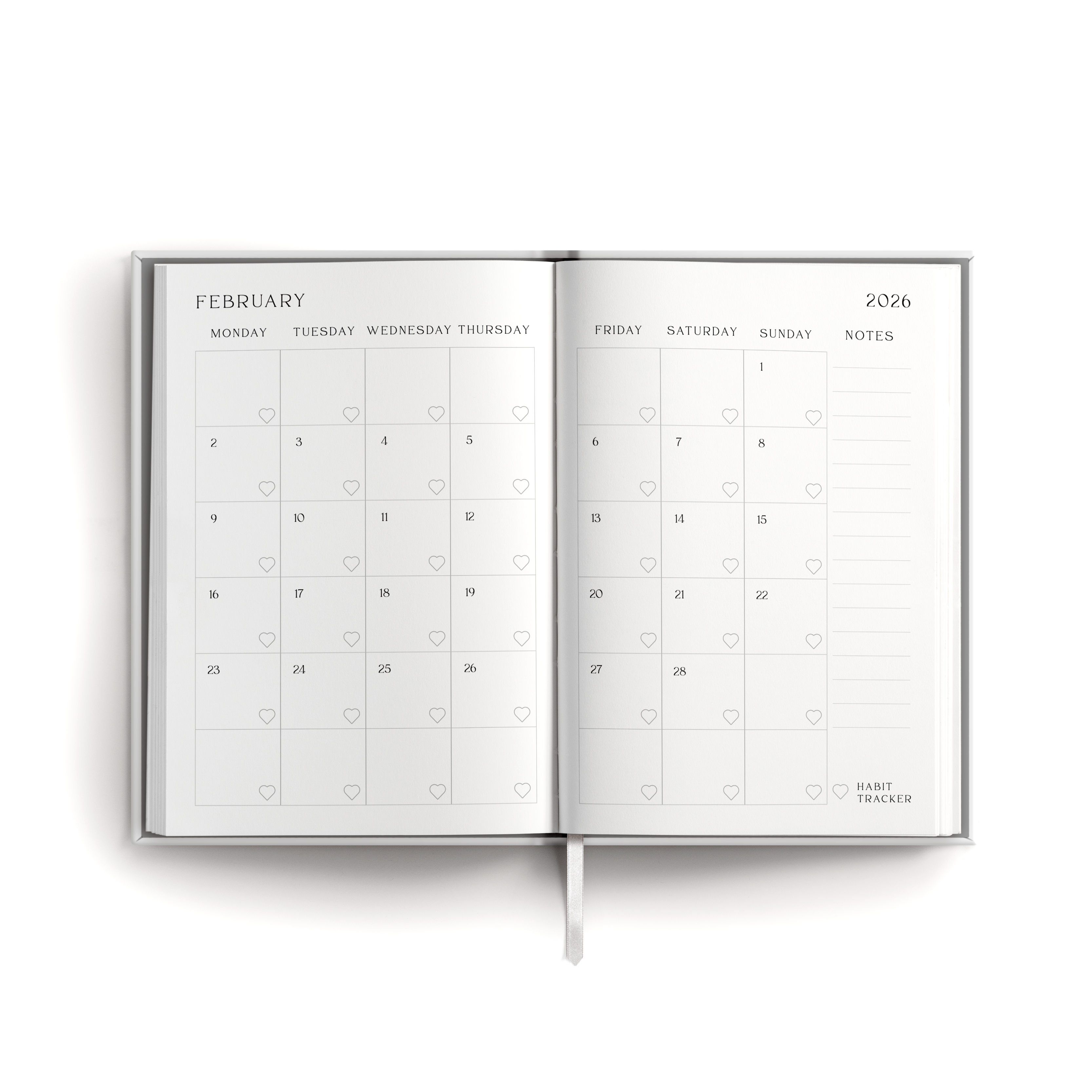 Ημερολόγιο 2026 Hardback Blue Blooms 12,5×16,5 cm