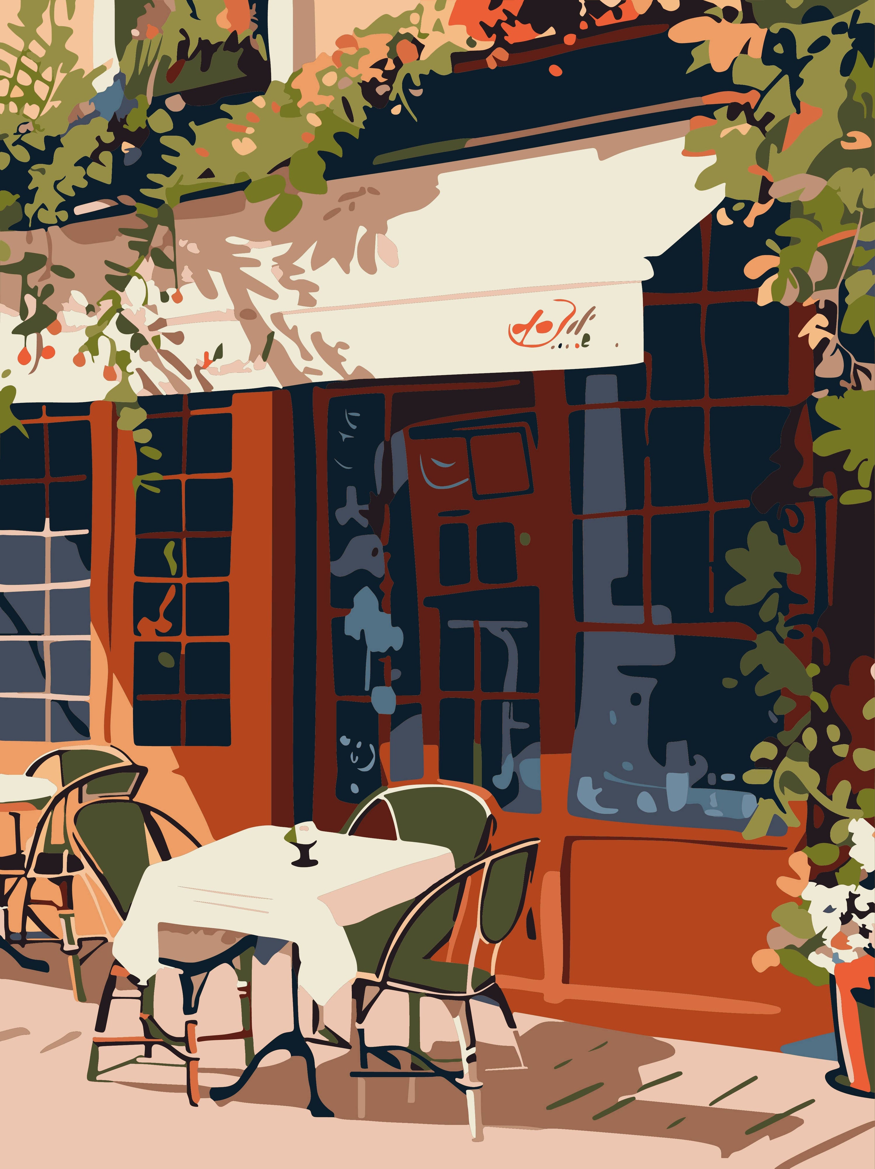 Σετ DIY ζωγραφικής με αριθμούς “A summer in Paris” 30x40