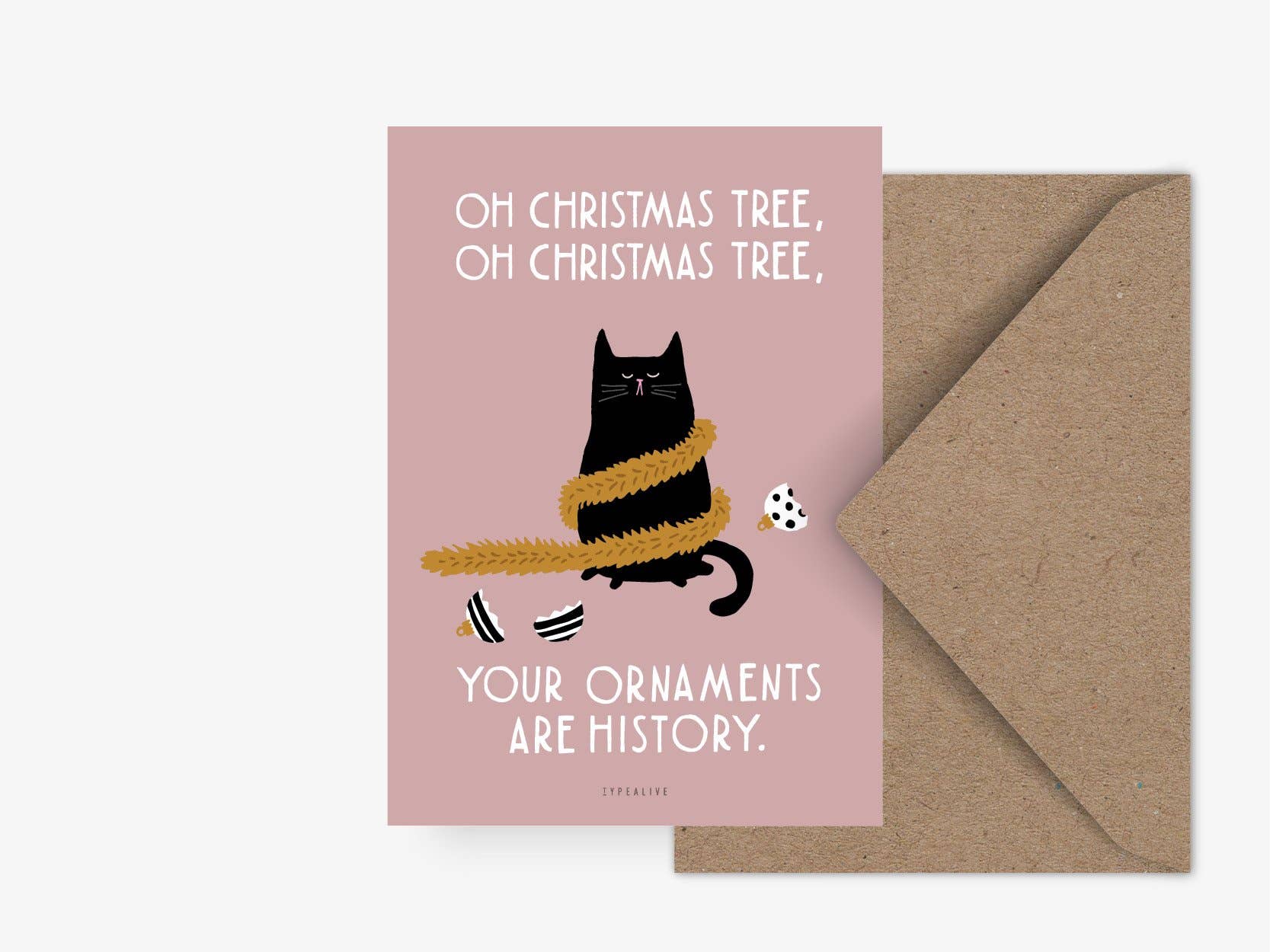 Κάρτα "Christmas Cat No. 1"