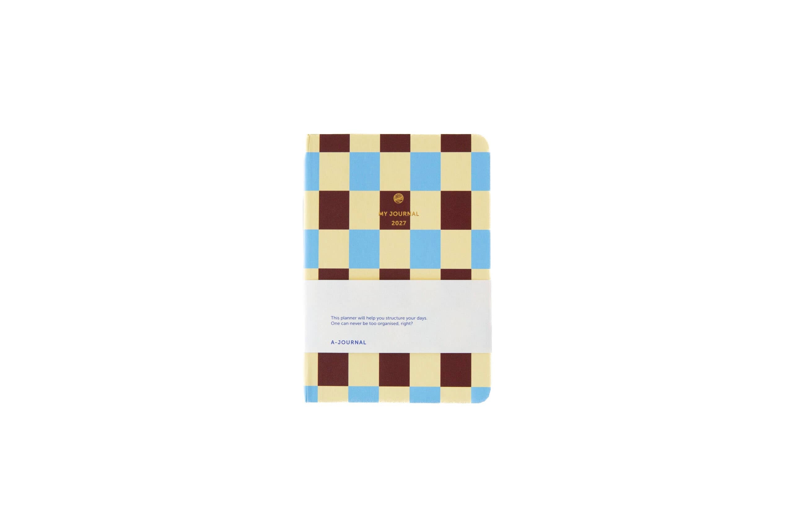 Ημερολόγιο 2027 A6 My Journal – Checked Blue Vanille Chocolate