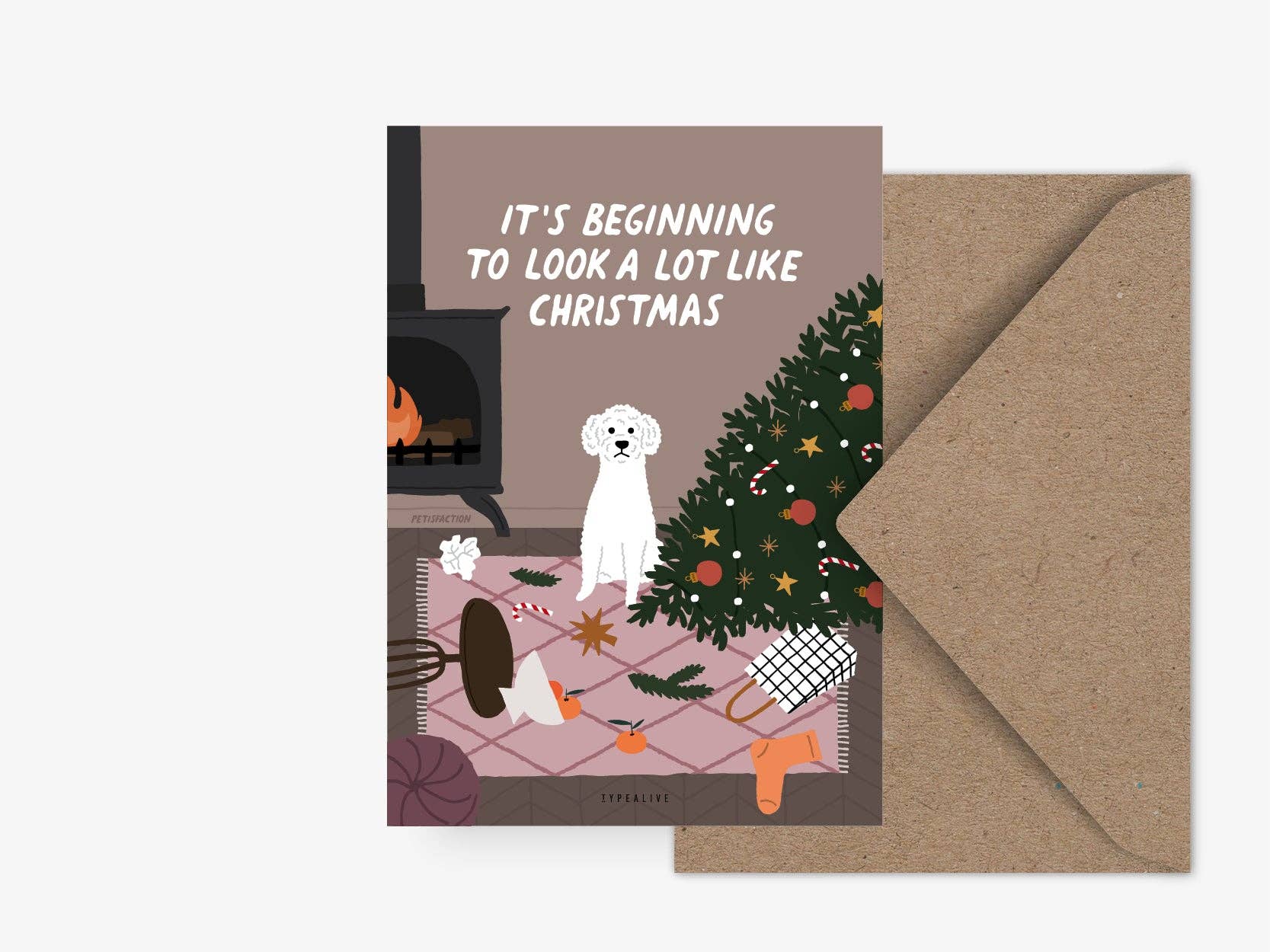 Κάρτα "Petisfaction Dogs Like Christmas"