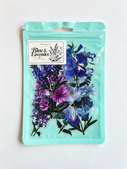 Blue &amp; Lavender Sticker Pack – 10 Αυτοκόλλητα