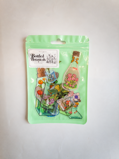 Bottled Botanicals Sticker Pack – 10 Αυτοκόλλητα