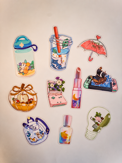 Curious Little Things Sticker Pack – 10 Αυτοκόλλητα