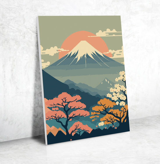 Σετ DIY ζωγραφικής με αριθμούς “Mount Fuji” 30×40