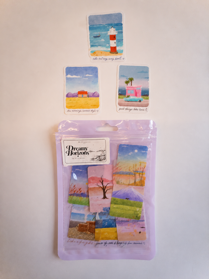 Dreamy Horizons Sticker Pack – 10 Αυτοκόλλητα