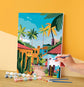 Σετ DIY ζωγραφικής με αριθμούς “Mexican Village” 30x40