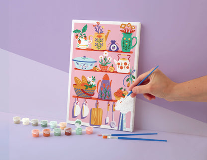 Σετ DIY Ζωγραφικής με Αριθμούς "Kitchen Side" 30×20 cm