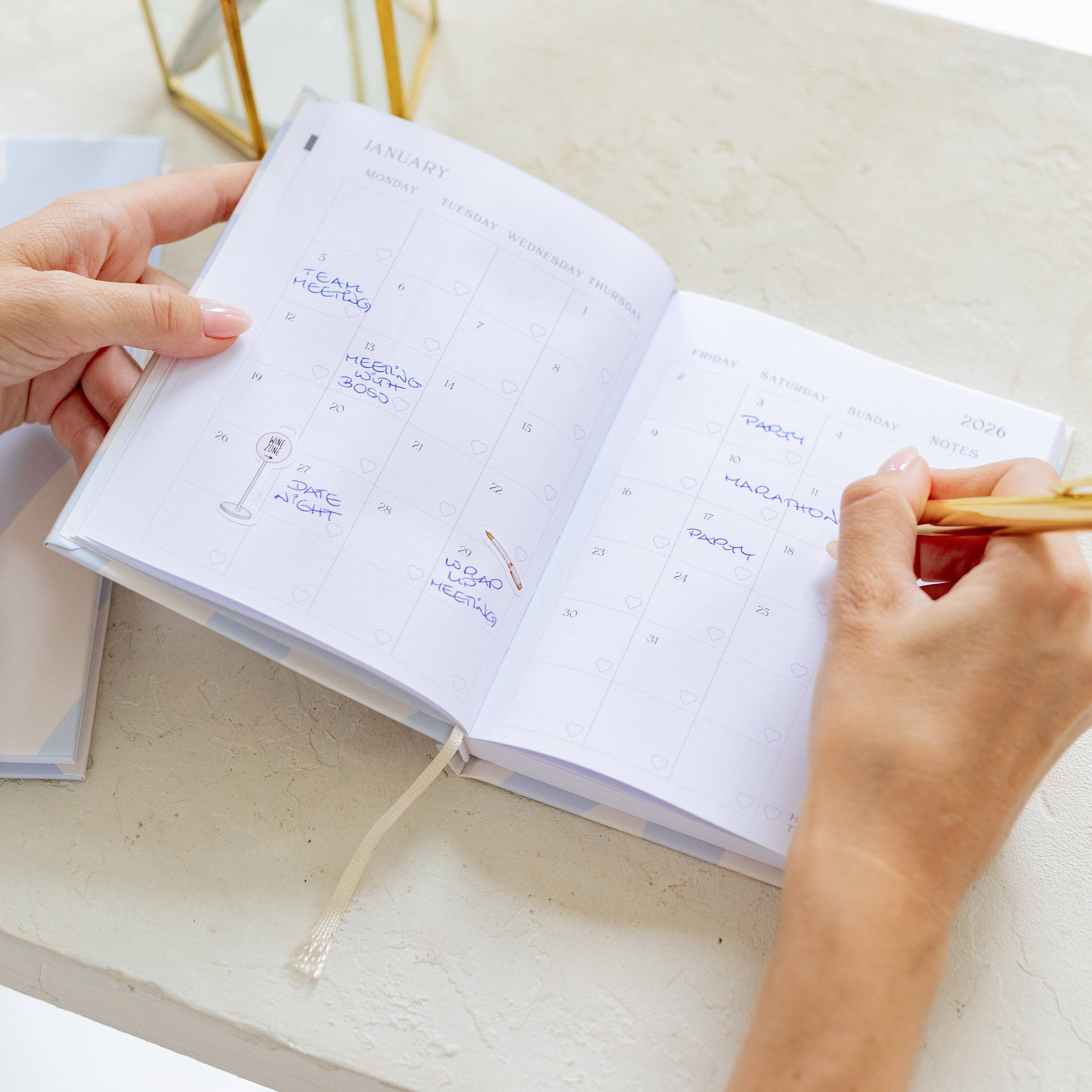 Ημερολόγιο 2026 εβδομαδιαίο Hardback Bold Balance 12,5×16,5 cm