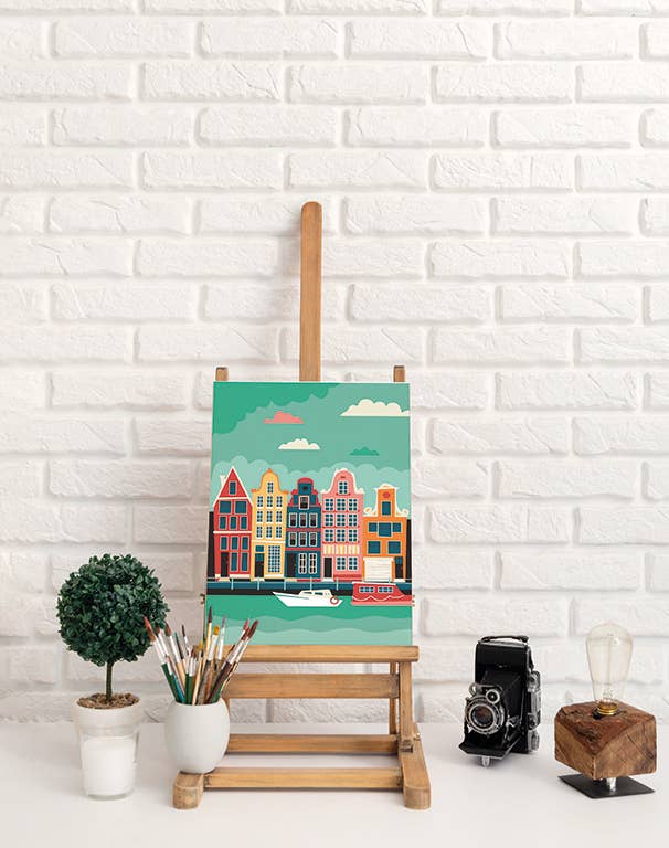 Σετ DIY Ζωγραφικής με Αριθμούς "Amsterdam" 20×30 cm