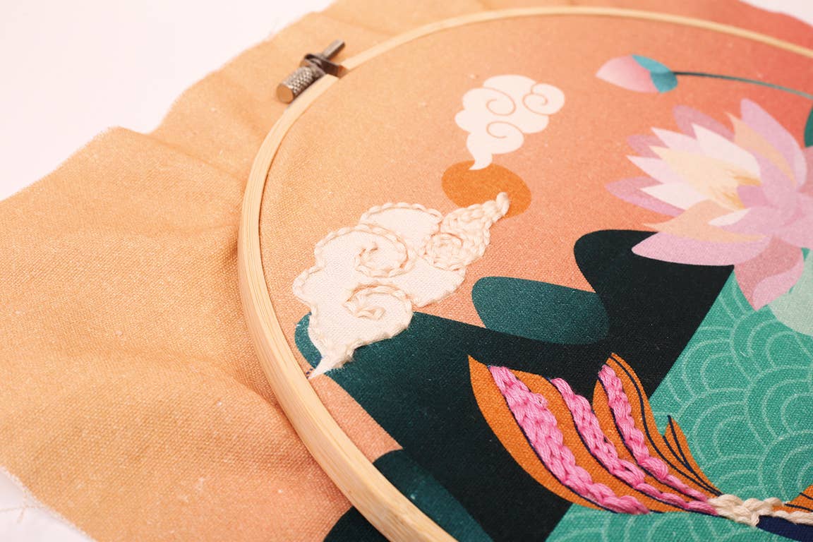 Σετ κεντήματος Punch Needle “Carpe Koi” Ø25 cm