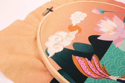 Σετ κεντήματος Punch Needle “Carpe Koi” Ø25 cm