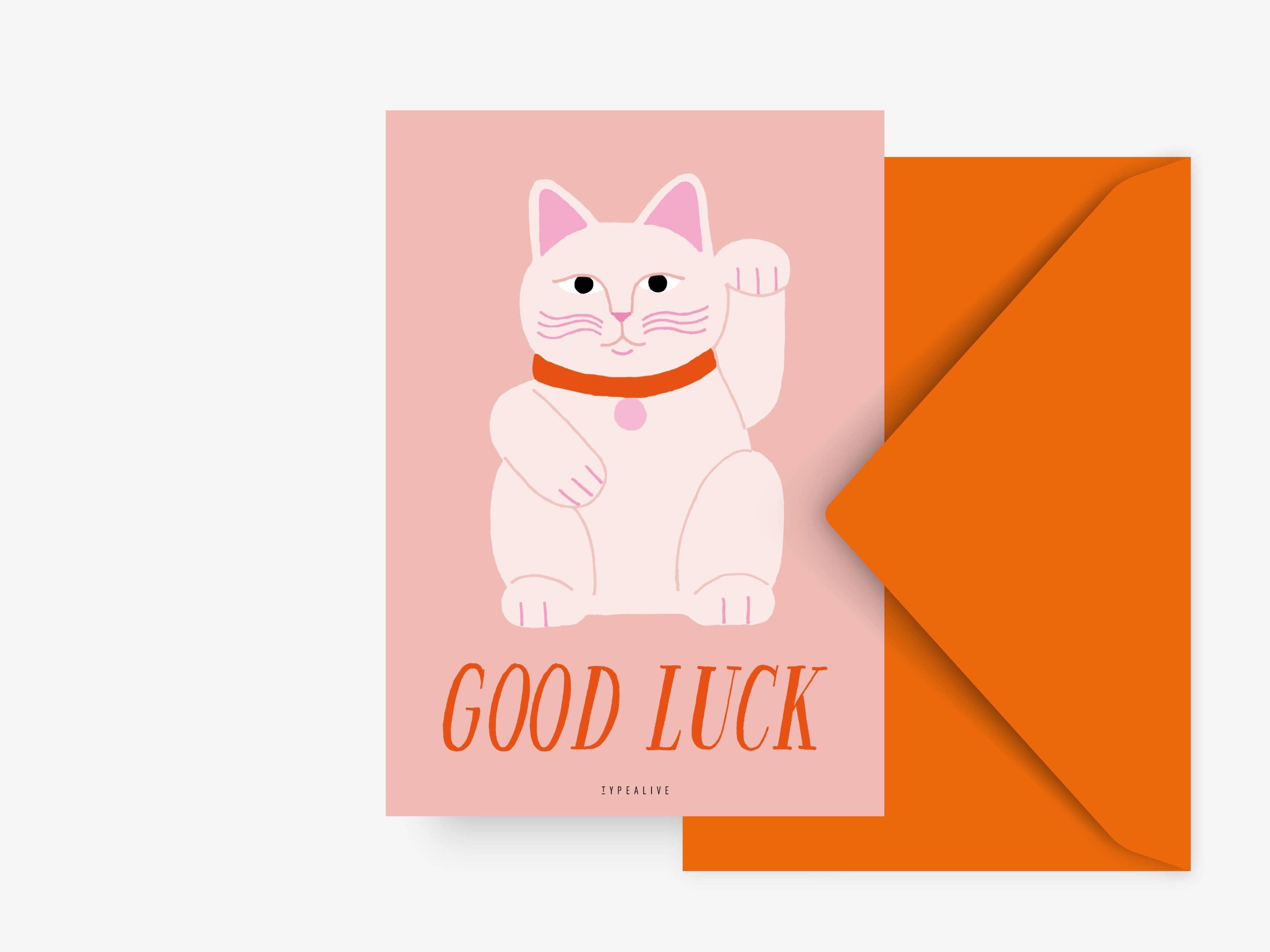 Κάρτα "Good Luck (Lucky Cat)"