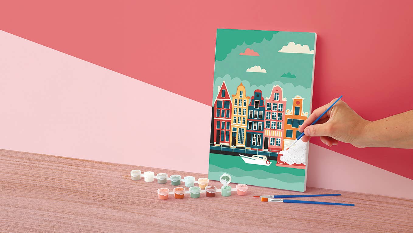 Σετ DIY Ζωγραφικής με Αριθμούς "Amsterdam" 20×30 cm