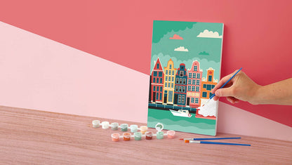 Σετ DIY Ζωγραφικής με Αριθμούς "Amsterdam" 20×30 cm