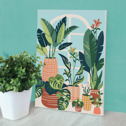 Σετ DIY ζωγραφικής με αριθμούς “Urban Jungle” 20x30
