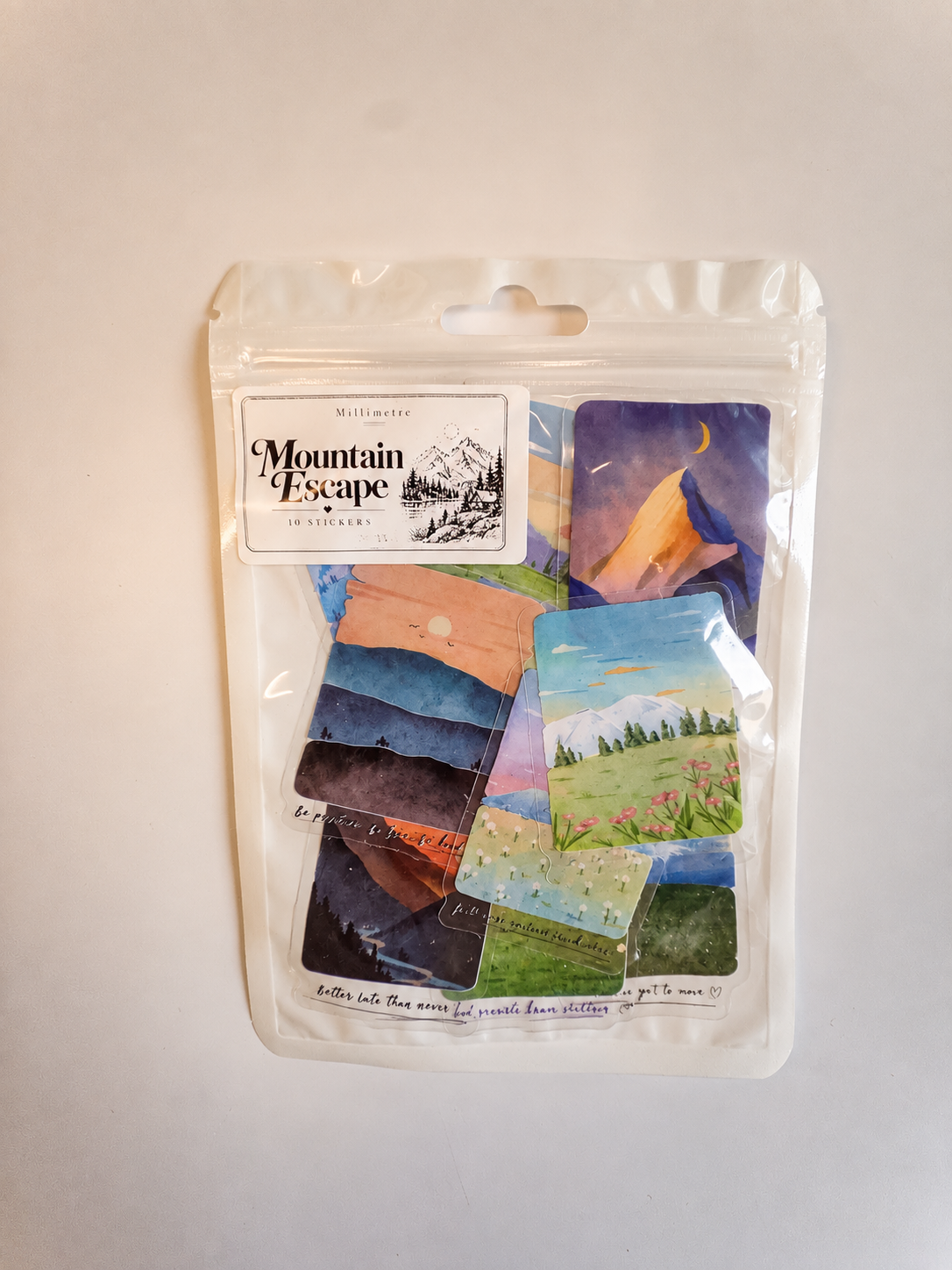 Mountain Escape Sticker Pack – 10 Αυτοκόλλητα