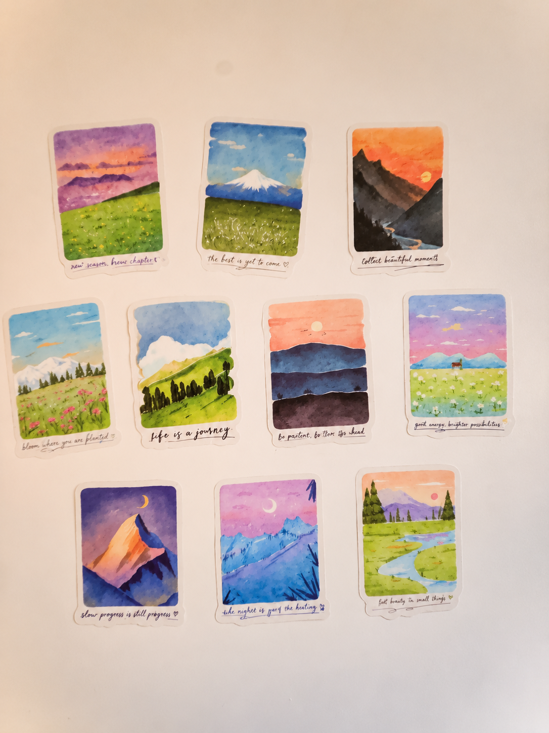Mountain Escape Sticker Pack – 10 Αυτοκόλλητα
