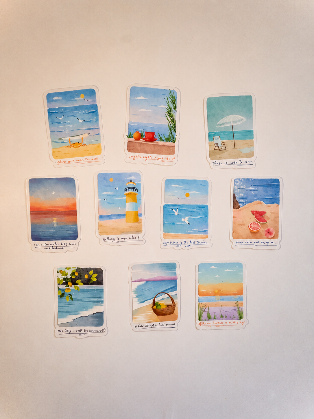 Seaside Stories Sticker Pack – 10 Αυτοκόλλητα