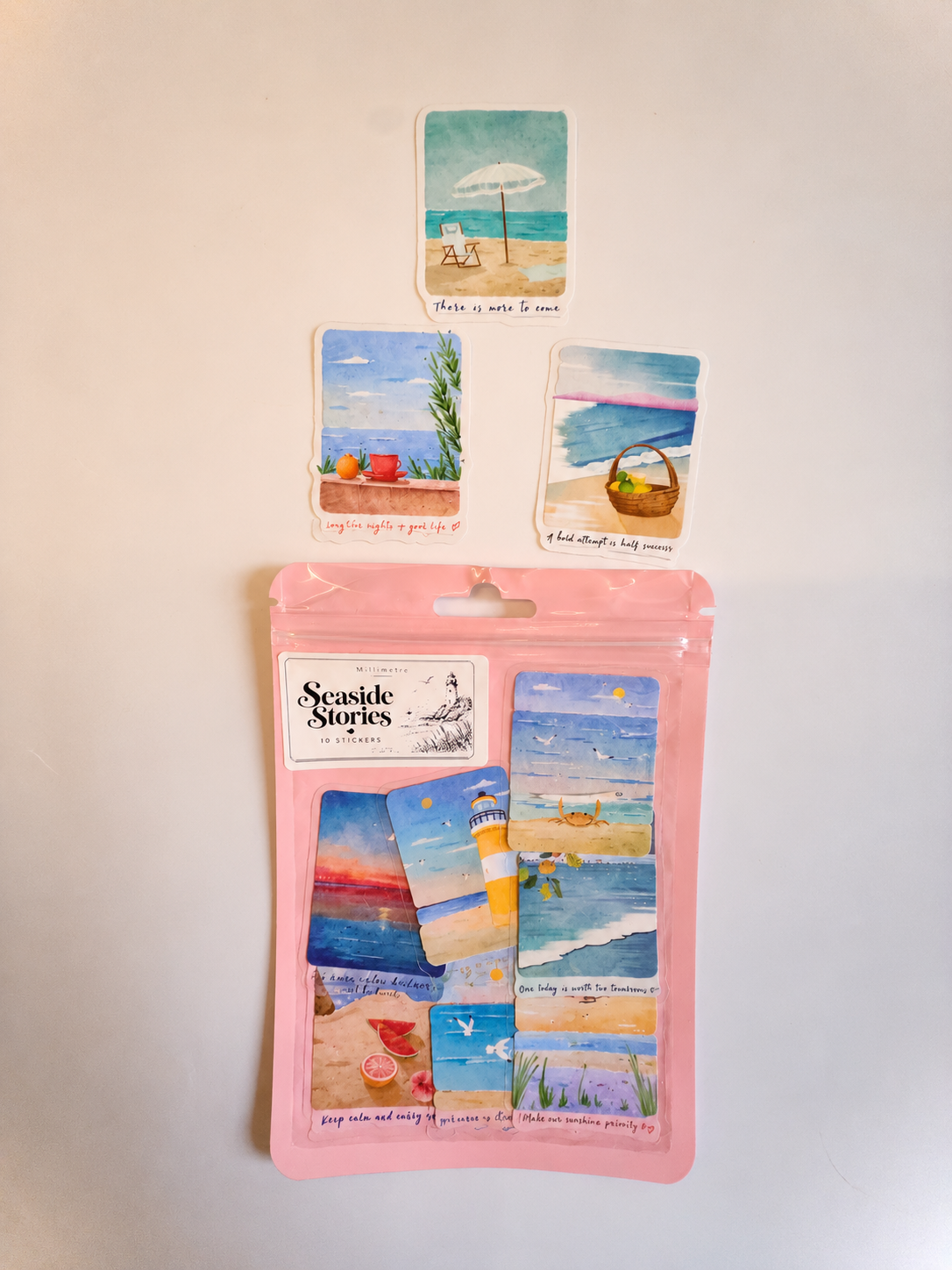 Seaside Stories Sticker Pack – 10 Αυτοκόλλητα