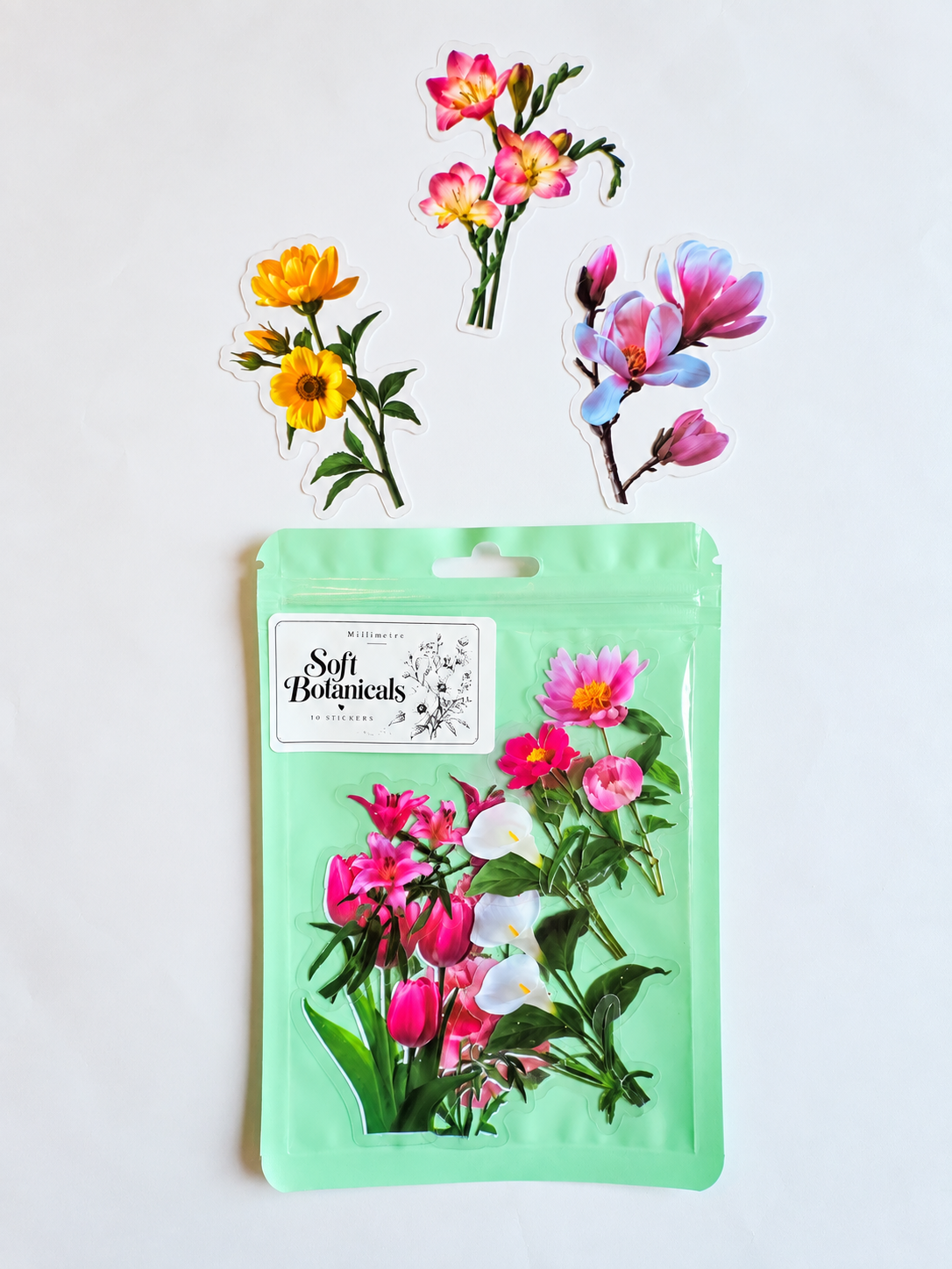 Soft Botanicals Sticker Pack – 10 Αυτοκόλλητα