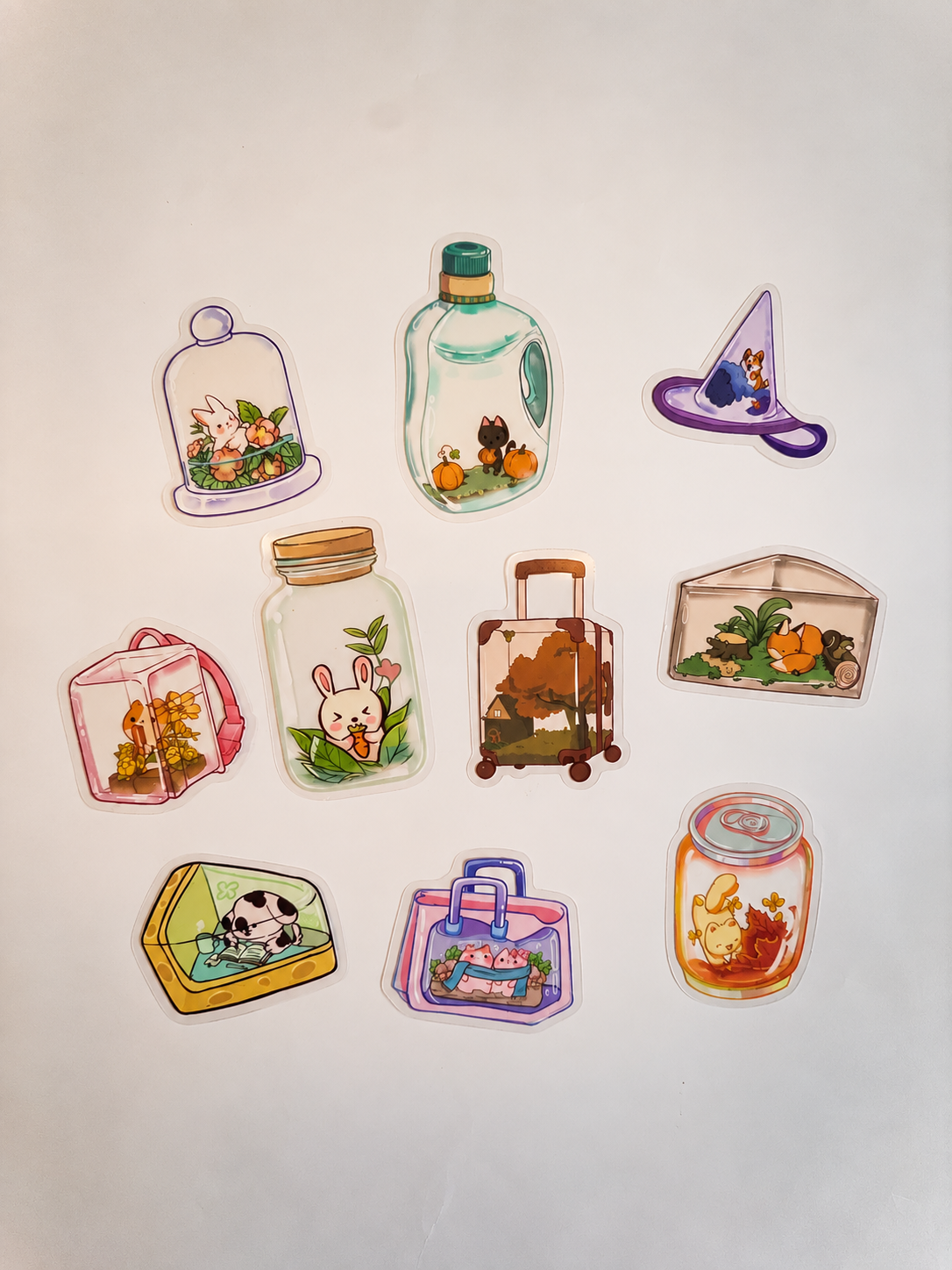 Tiny Worlds Sticker Pack – 10 Αυτοκόλλητα
